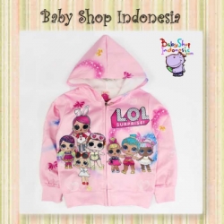 Jaket Hoodie Anak LOL Softpink  large